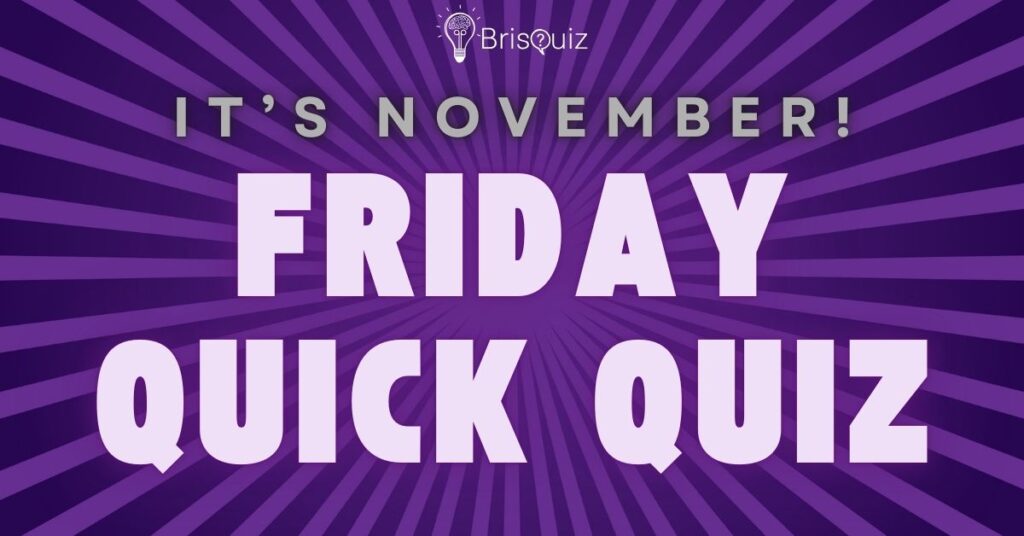 Banner - Friday Quick Quiz, it's November